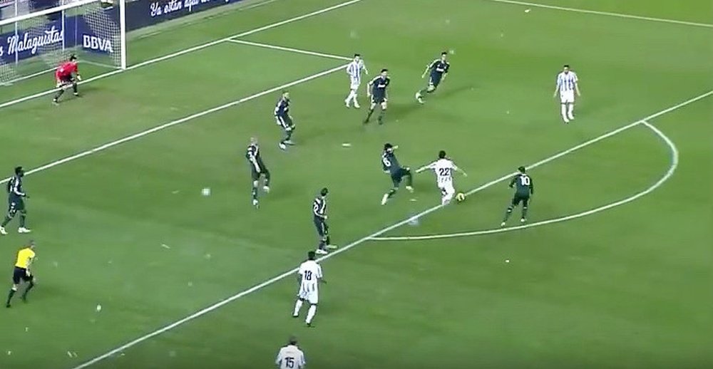 Isco marcou um golaço em La Rosaleda contra o Real Madrid. Youtube