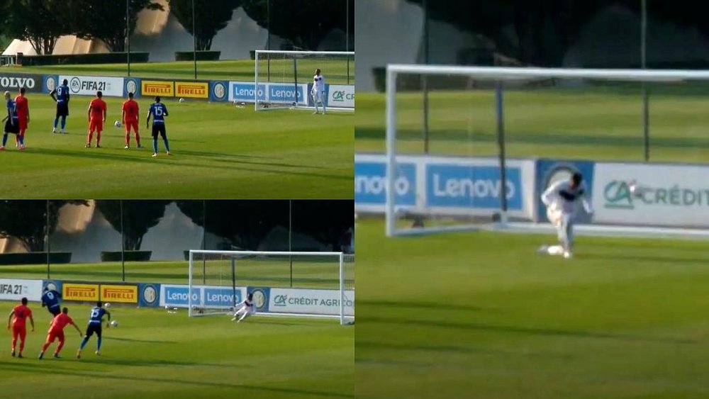 Lukaku marcó de penalti. Capturas/Inter