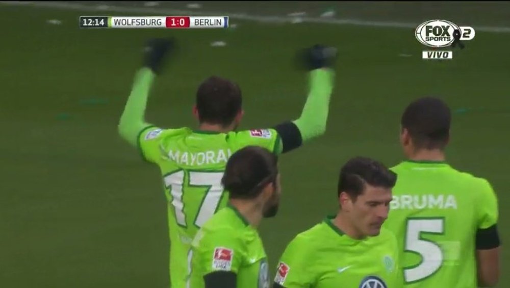 Mayoral anotó su primer gol en la Bundesliga ante el Hertha de Berlín. FoxSports