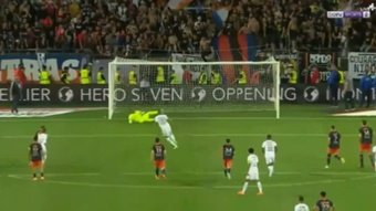 Mbappé encontró su gol desde el punto de penalti. Captura/beINSports