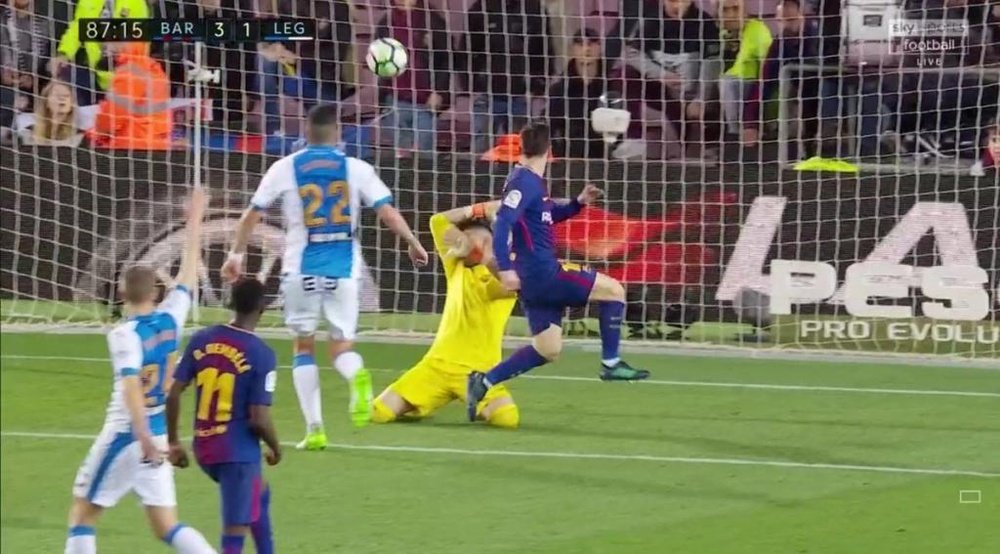 Messi is now level with Salah for the Golden Boot. Captura/Sky