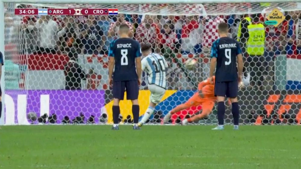 Messi opened the scoring from the penalty spot. Screenshot/Golmundial