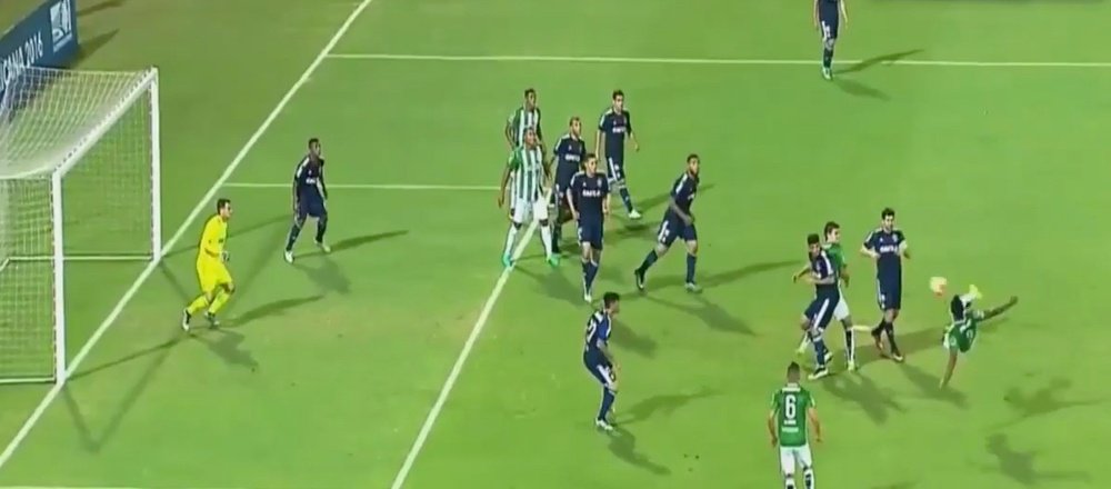 Espectacular gol de Miguel Borja en la Copa Sudamericana. Youtube