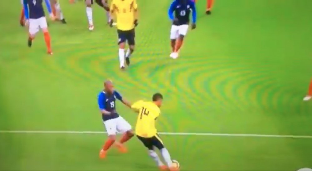 Lloris was beaten by Muriel's effort. Screenshot