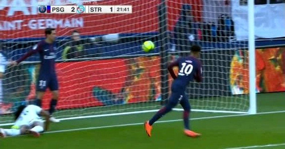 El PSG marcó dos goles en un minuto. Captura