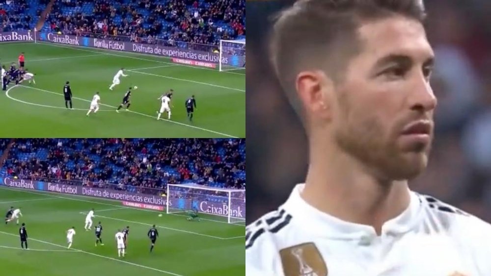 Ramos marque sur penalty. Capture/BeIN