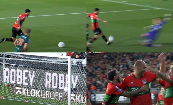 Róber se estrenó en la Eredivisie con una vaselina de 'crack'