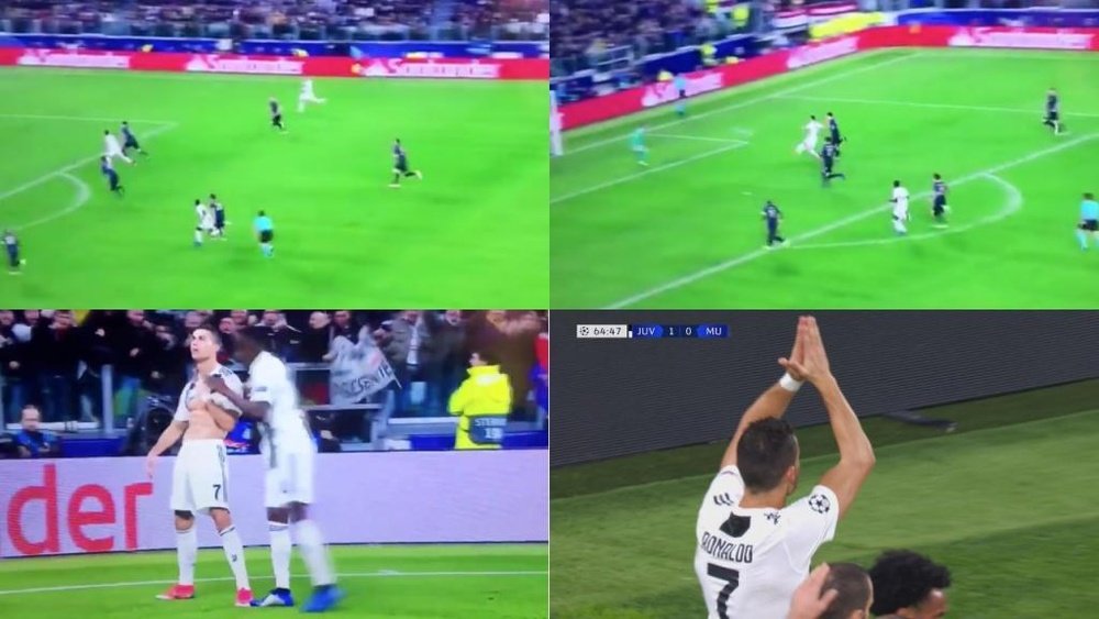 Le but de Ronaldo. Capture/Movistar