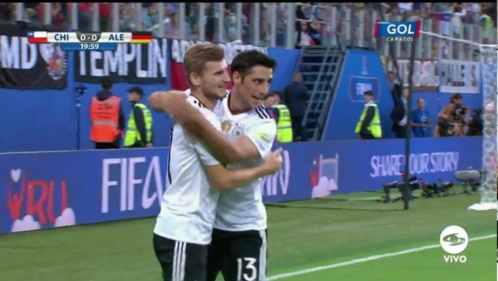Vidéo : L'ouverture du score chanceuse de l'Allemagne en finale