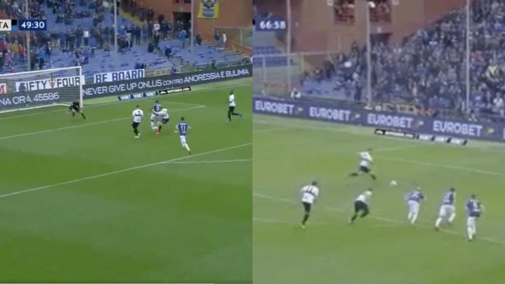 Del gol de Zapata al empate de Quagliarella: duelo por el 'Capocannoniere'. Capturas/ElevenSports