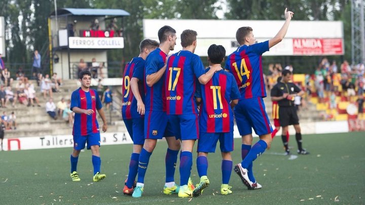 El Barcelona B avanza en la Copa Catalunya
