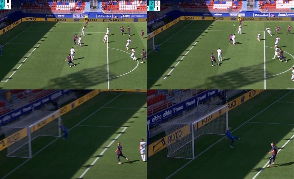 Aketxe marcó uno de los goles de la temporada. Capturas/MovistarLaLiga