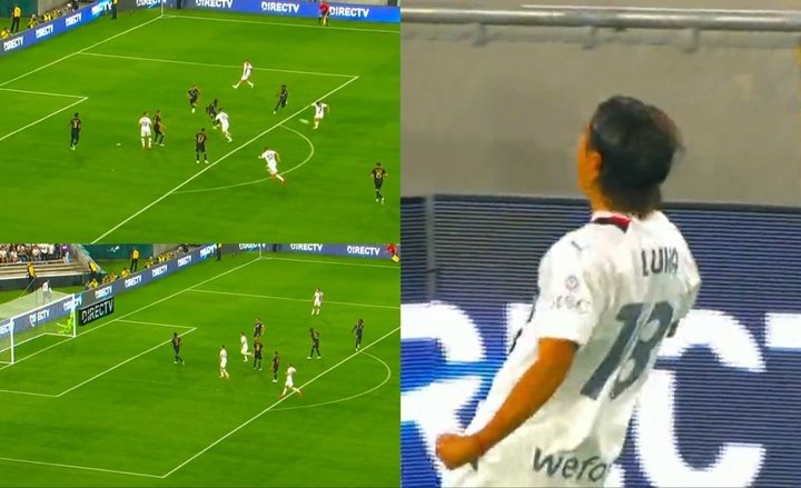 Por la escuadra y al Madrid: Luka Romero marcó un golazo de estrella