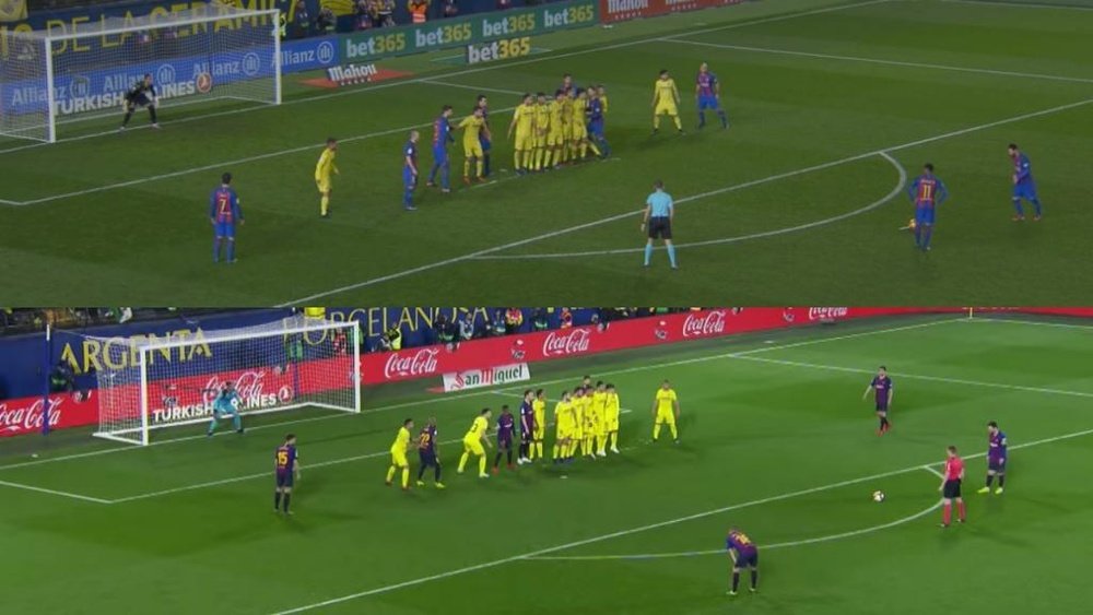 Le copier-coller de Messi face à Villarreal. Captures/LaLiga