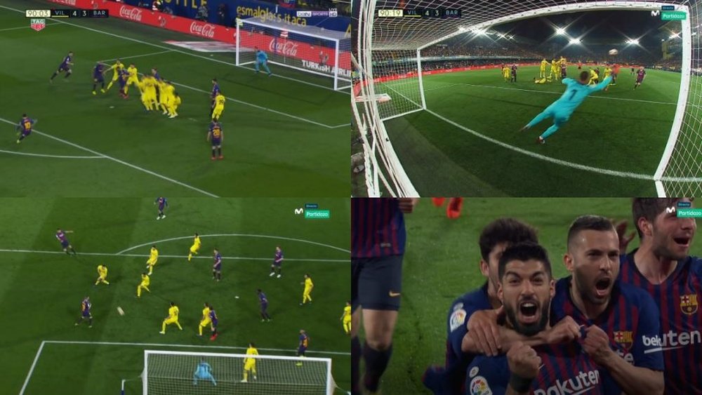 Messi y Suárez lograron un empate épico con dos golazos. Capturas/Movistar Partidazo