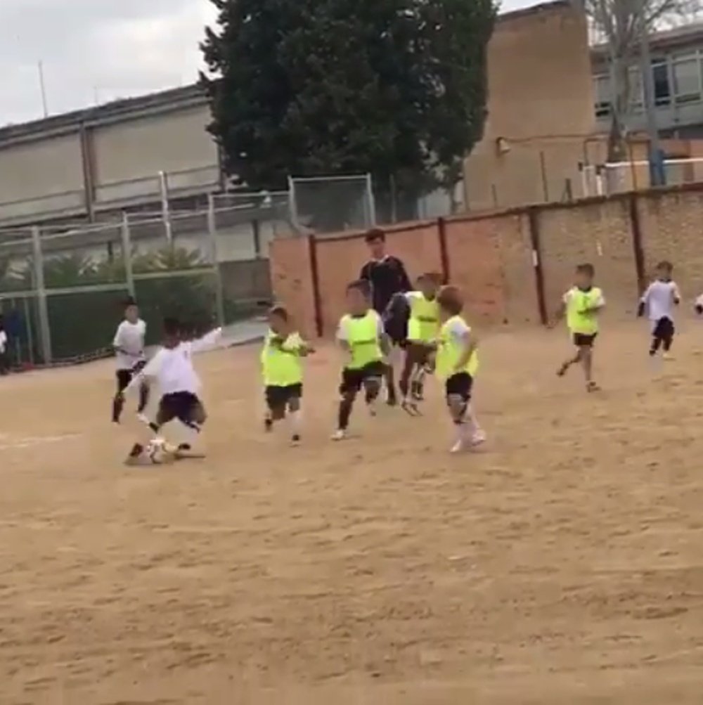 Golazo del hijo de Cristiano Ronaldo. Instagram/Cristiano