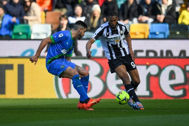 El Udinese sufre sin Deulofeu y el Sassuolo lo aprovecha