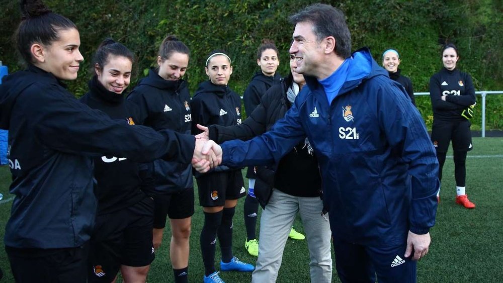 Gonzalo Arconada ha vuelto a la Real Sociedad. RealSociedad