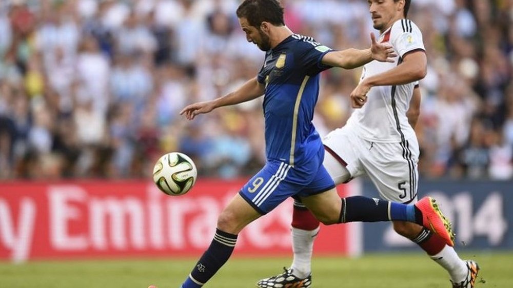 Higuaín aseguró que la ocasión ante Alemania era complicada. AFP