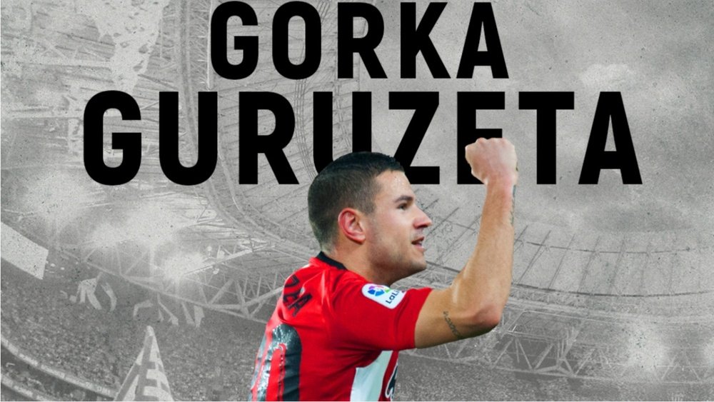 El Athletic trae de vuelta a Gorka Guruzeta. Captura/AthleticClub