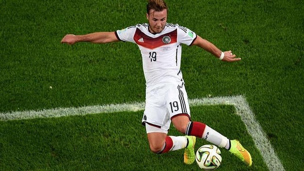 Gotze was evidently disappointed. AFP