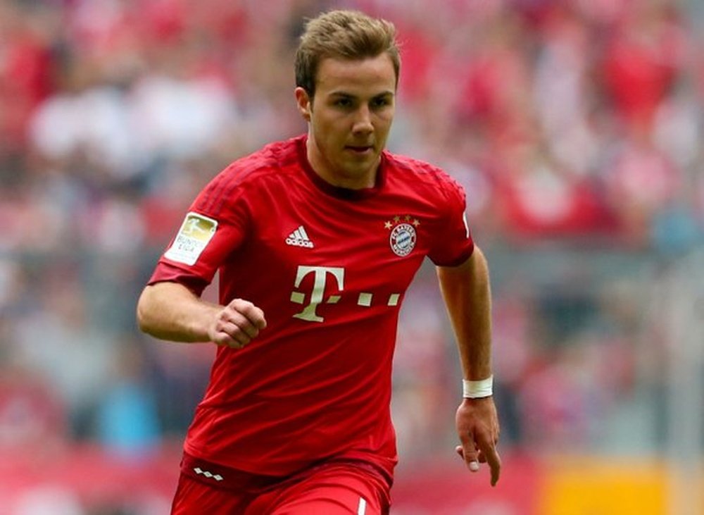 Götze, durante un partido con el Bayern. Twitter