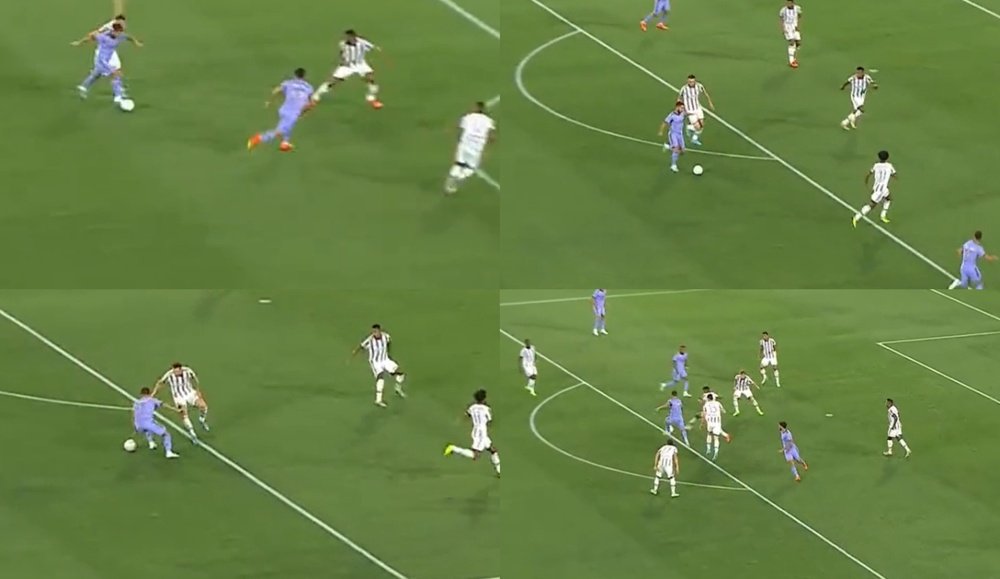 Hazard se salió. Capturas/FOXSports