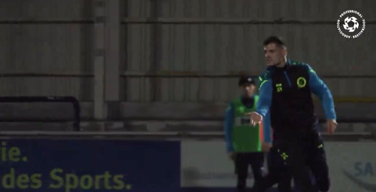 Xhaka is in process of obtaining his UEFA A licence. Screenshot/AssociationProfessionalFootballers