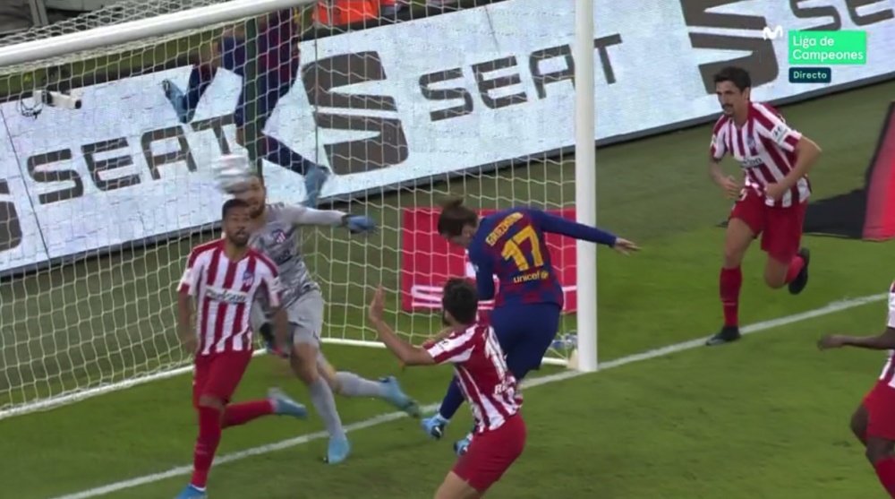 Antoine Griezmann donne l'avantage au Barça. Capture/Movistar+