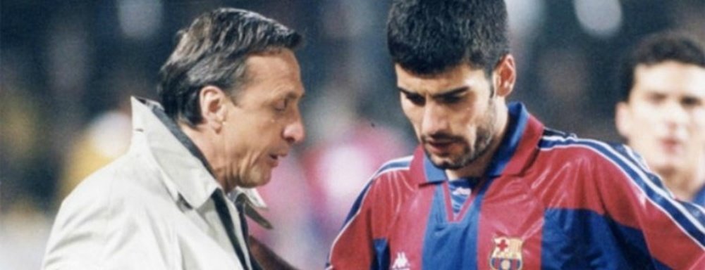 Johan Cruyff relató en sus memorias cómo hizo de Guardiola un gran futbolista. FCBarcelona