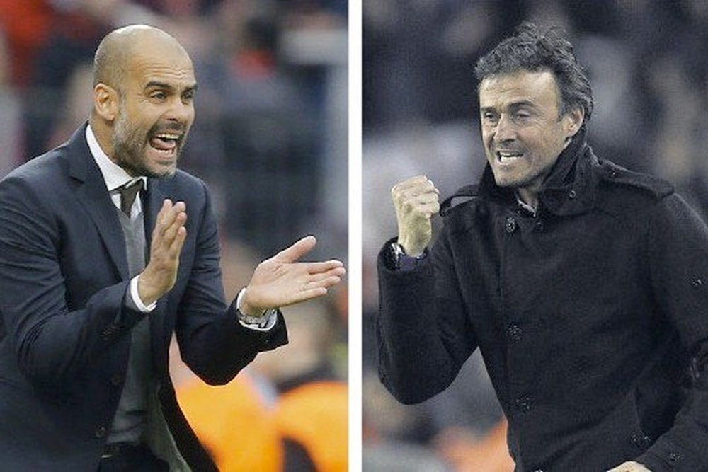 Guardiola y Luis Enrique, entre los elegidos. Twitter