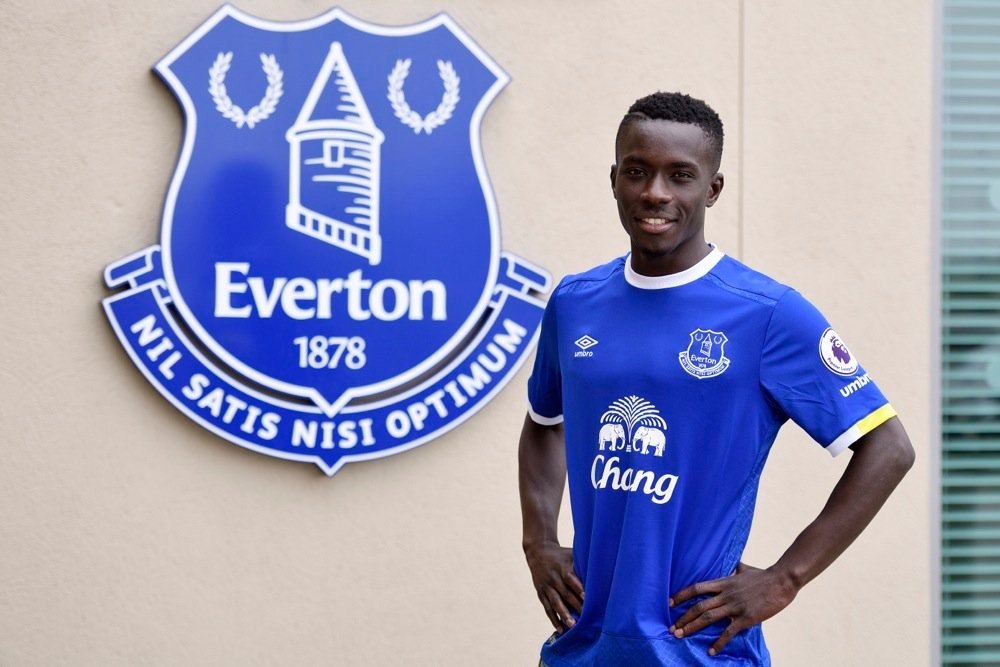 Gueye will continue playing for Everton this season. AFP