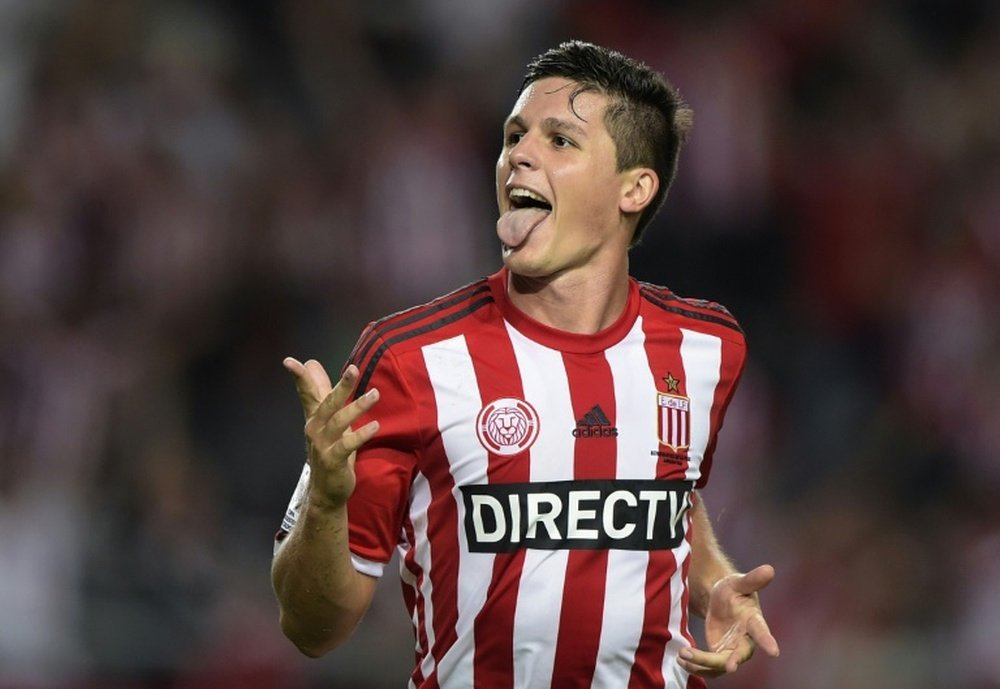 Guido Carrillo, 24, signed a five-year contract with Monaco, who paid Argentine club Estudiantes $10million for his services