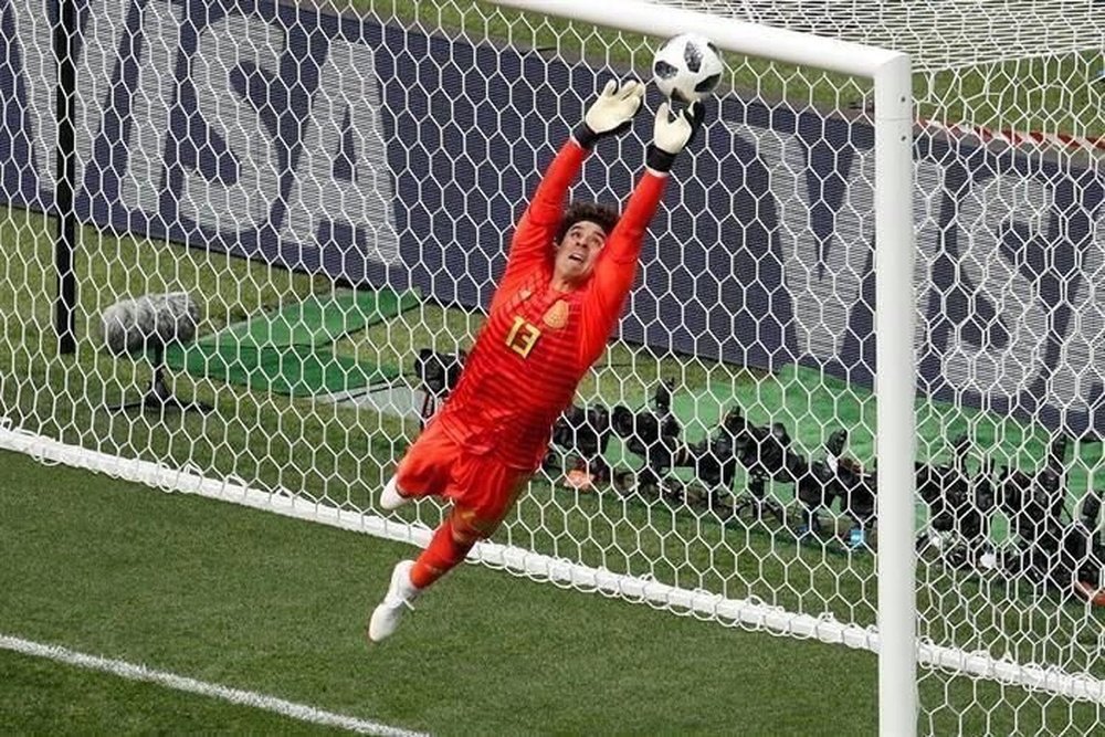 Ochoa, de nuevo protagonista en un Mundial. AFP