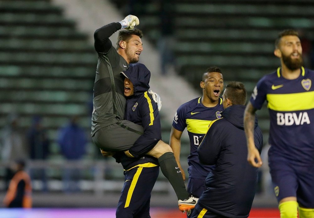 Guillermo Sara destacó la labor del bigoleador Carlos Tévez. BocaJrsOficial