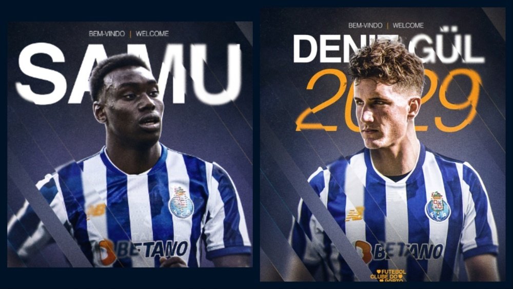 Gül e Omorodion: os primeiros reforços de Zubizarreta para o Porto. Captura/ X@FCPorto