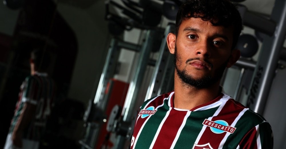 Gustavo Scarpa, durante un encuentro con el Fluminense. AFP