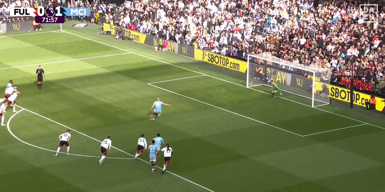 Haaland’s spot-kick puts City on course for Champions League qualification