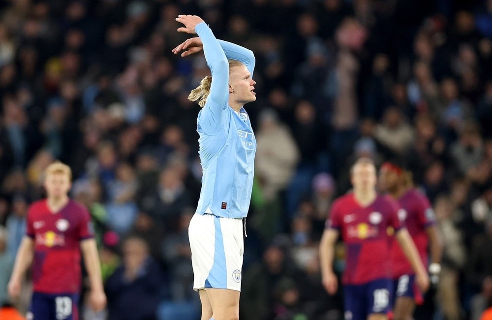 Haaland, Foden and Julian Alvarez completed City's second-half comeback. EFE