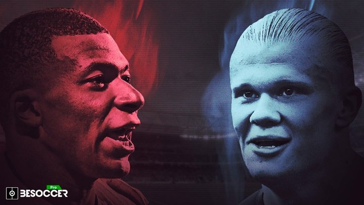 Haaland vs Mbappé: quién lleva más goles