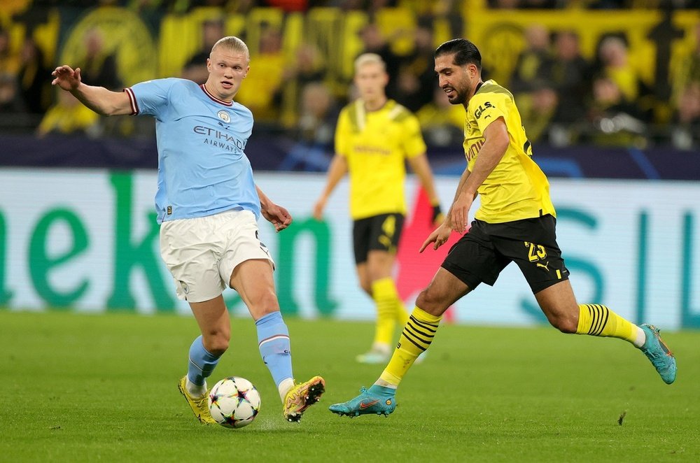 City y Borussia Dortmund empataron y lograron el pase a octavos. EFE
