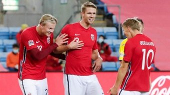 Haaland and Odegaard, two very good friends. AFP