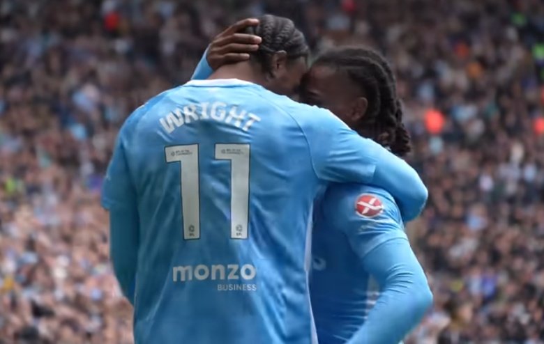 Lampard y el Racing del Championship. Captura/CoventryCity