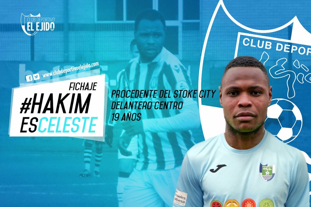 Hakim Abdallah se ha formado en las categorías inferiores del Stoke City. Twitter/ElEjido