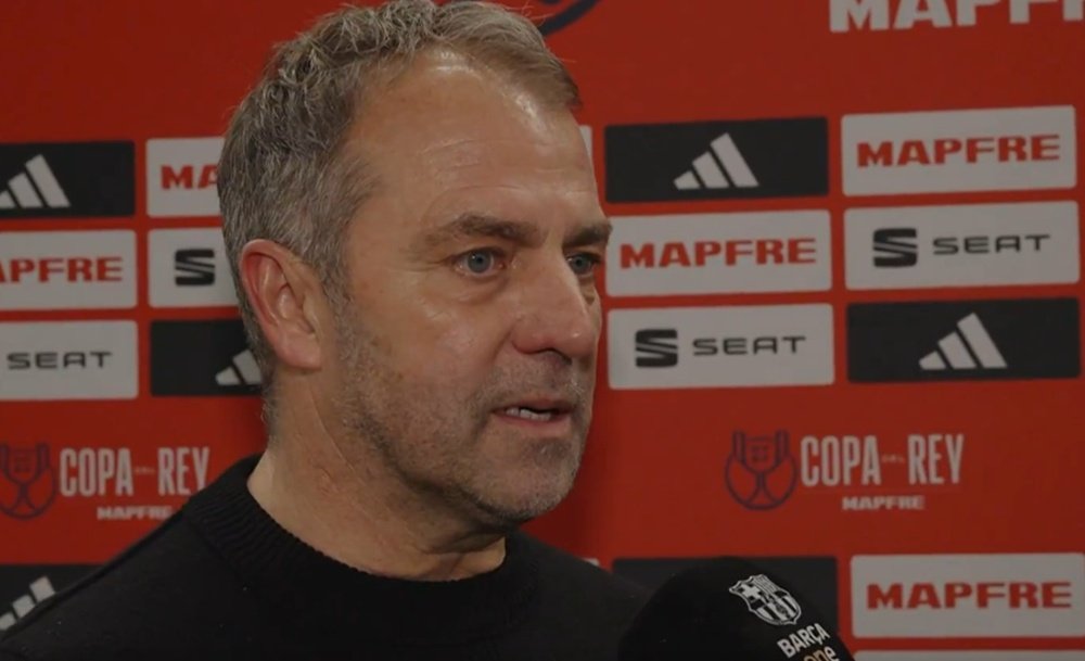 Hansi Flick, après la performance de ses joueurs. Capture/FCBarcelone