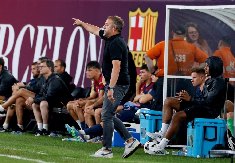 Hansi Flick won his first 'El Clasico' as Barcelona coach. EFE