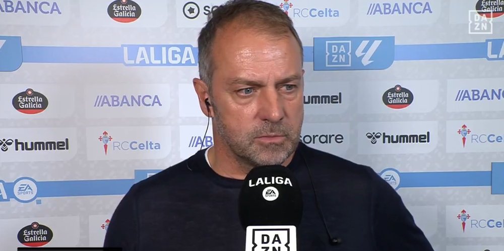 Hansi Flick said his team played a bad game. Screenshot/DAZN