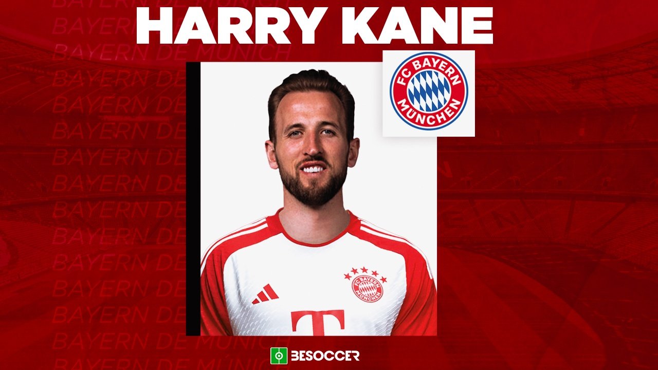 Harry Kane signe au Bayern Munich. BeSoccer