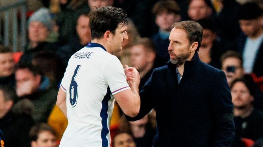 Harry Maguire defended Gareth Southgate from Euro 2024 critics. EFE