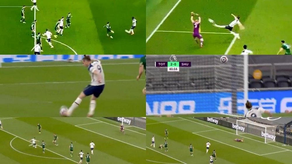 Hat-trick de Bale para calar os críticos. Capturas/DAZN
